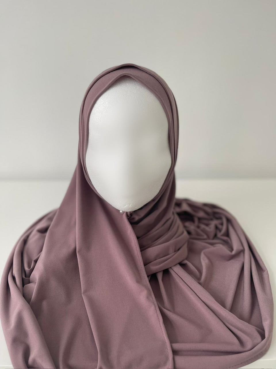 JERSEY SCARF PURPLE TAUPE