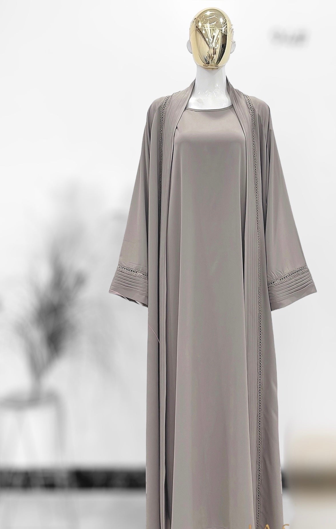 DOHA ABAYA SET TAUPE