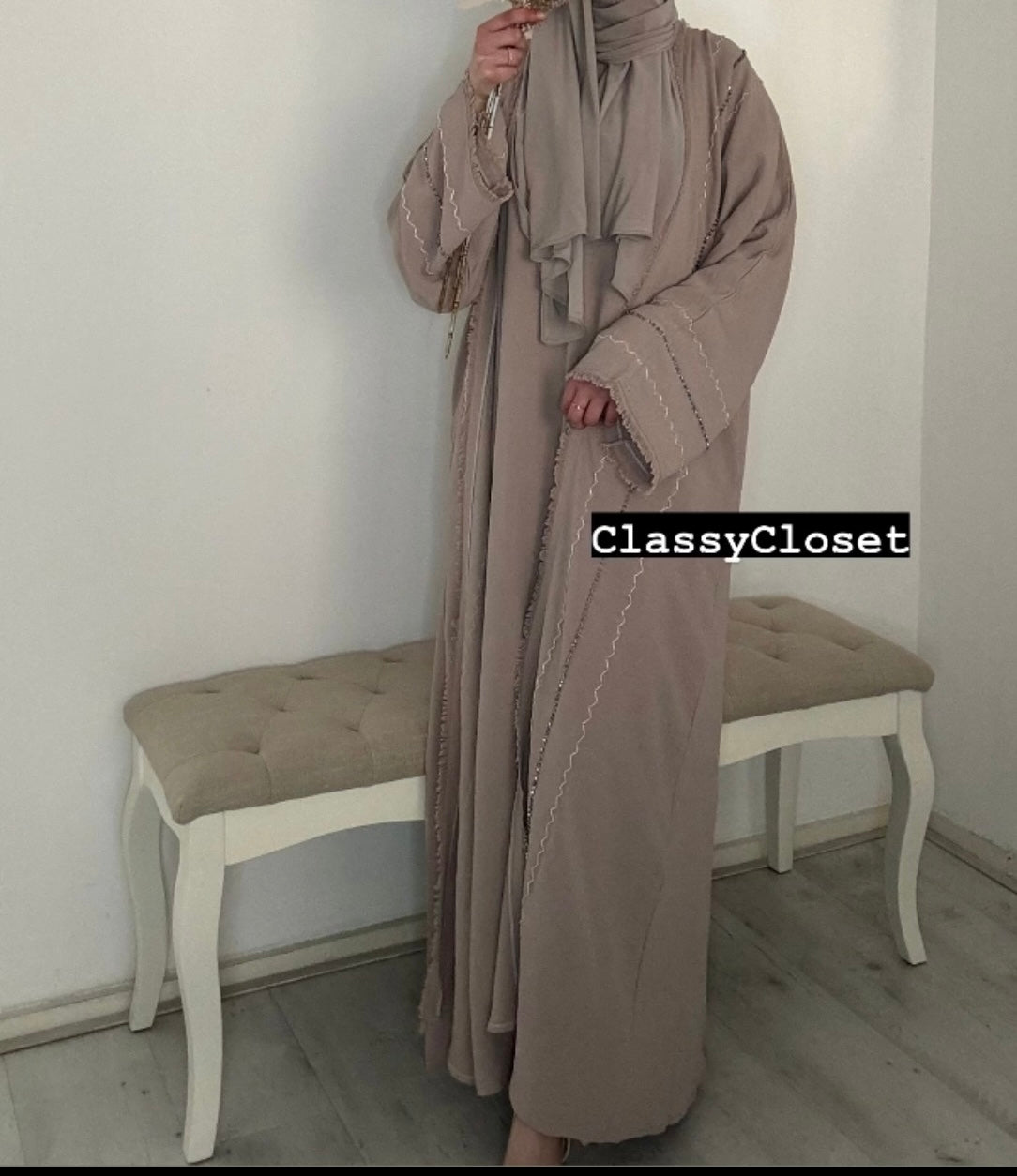 EMIRATES CLASSY KIMONO BEIGE