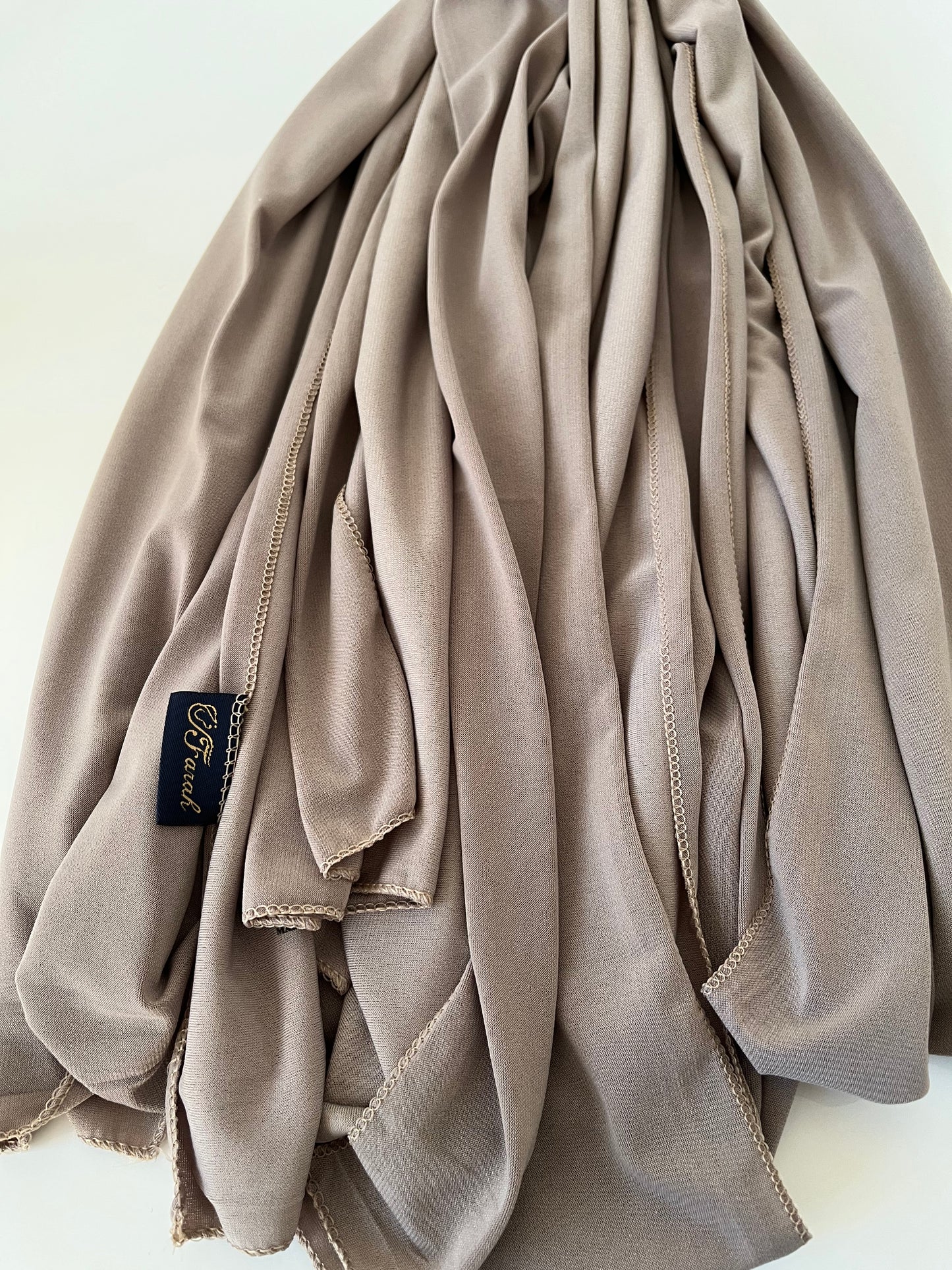 JERSEY SCARF TAUPE